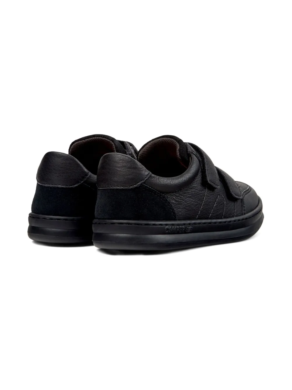 Camper Kids Leren sneakers met klittenband Zwart