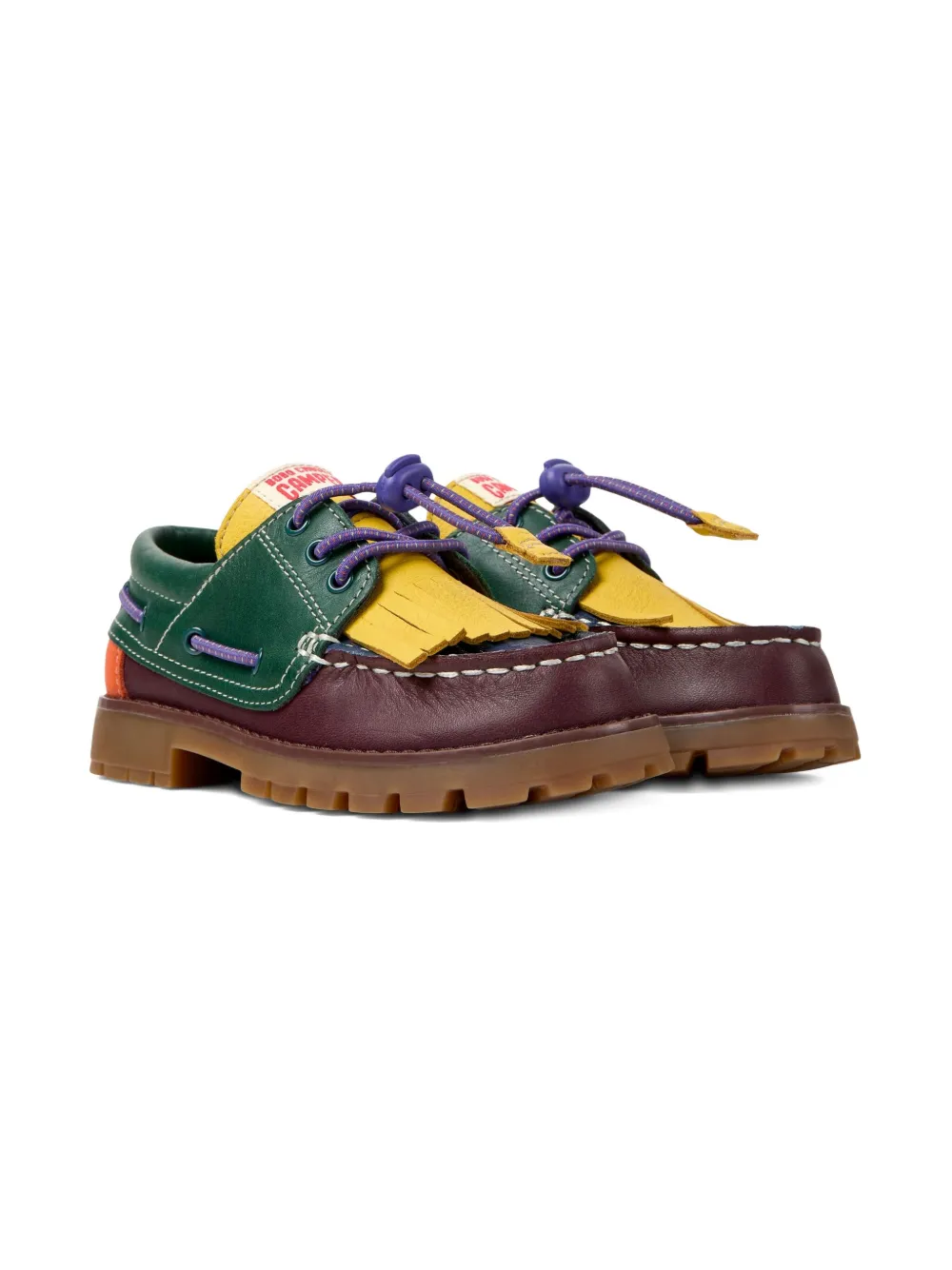 Camper Kids x Bobo Choses fringe boat shoes Multicolour