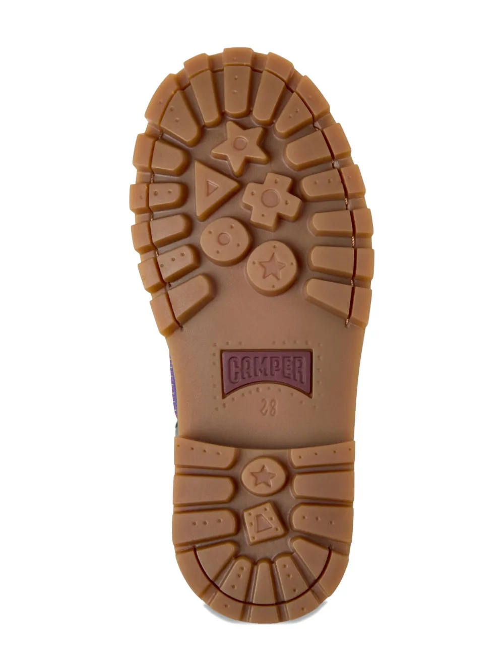 Camper X Bobo Choses Fringe Boat Shoes In Multi