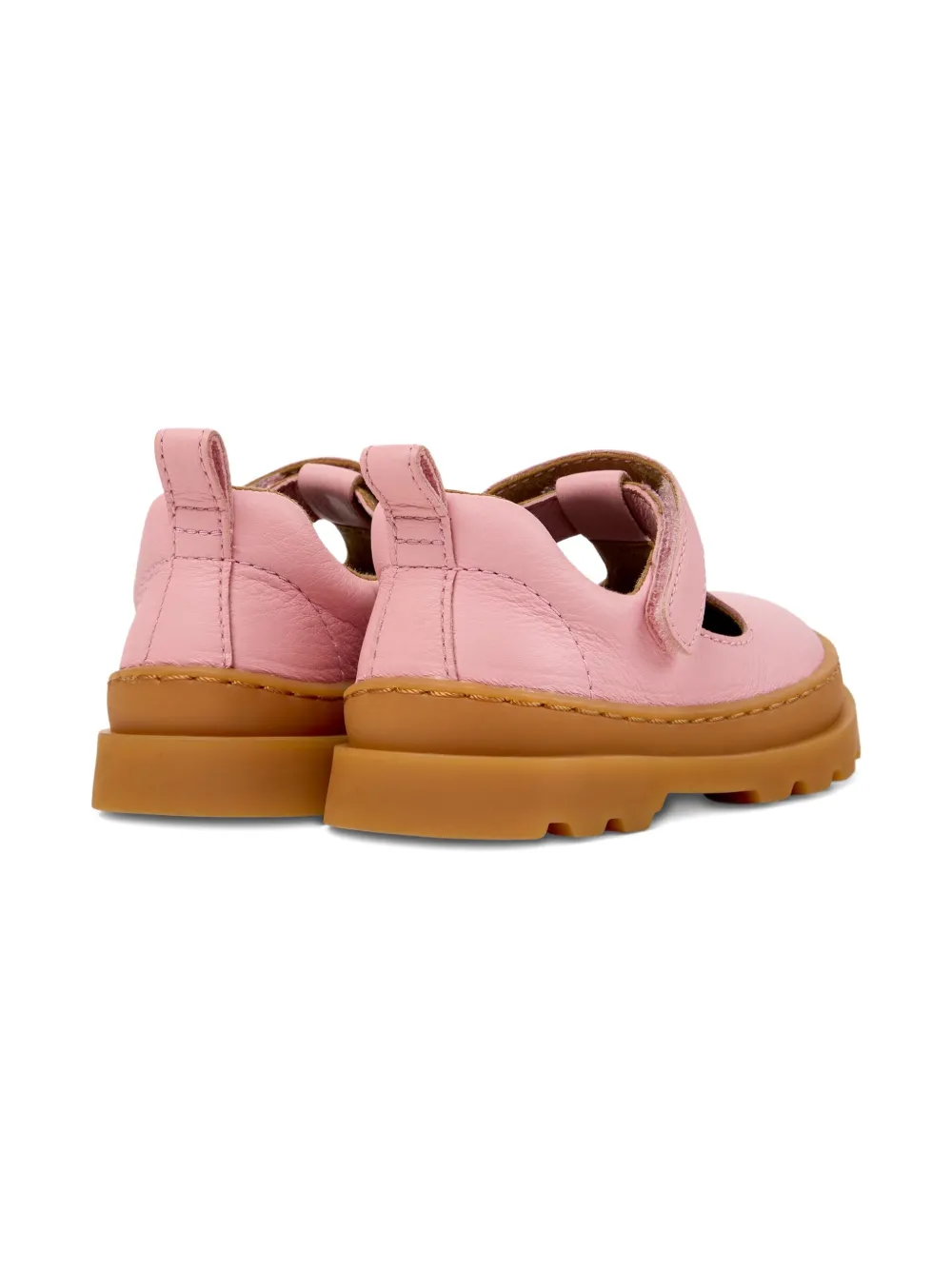 Camper Kids T-bar leather ballerinas Pink