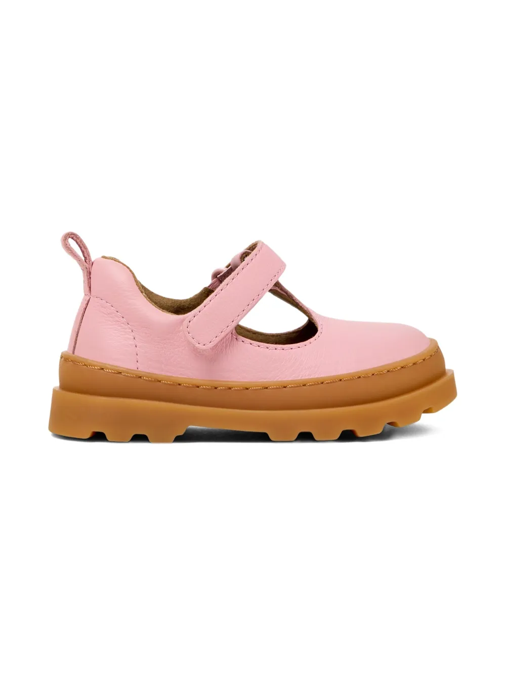 Camper Kids T-bar leren ballerina's - Roze