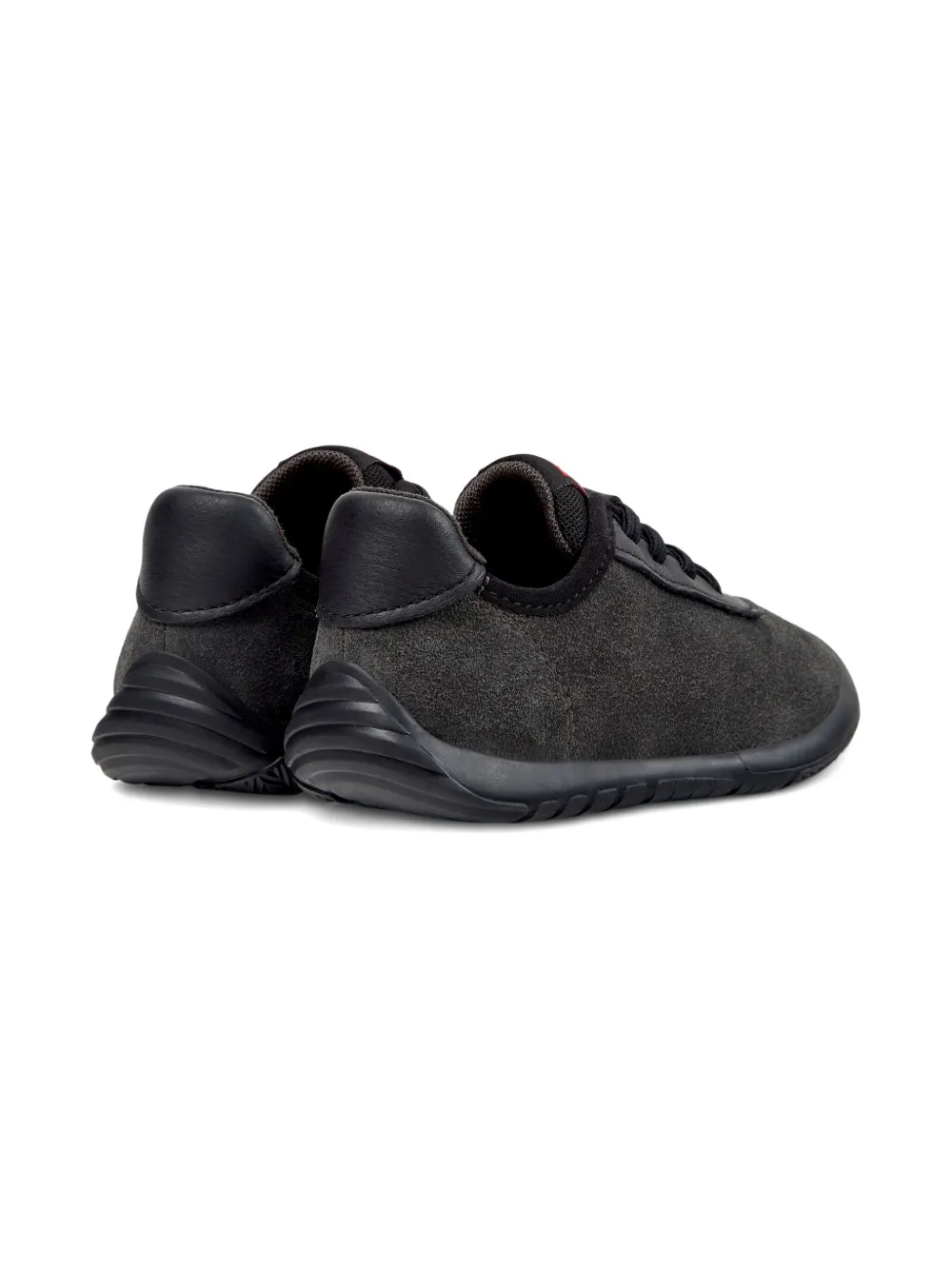 Camper Kids Peu Path lace-up suede sneakers Black
