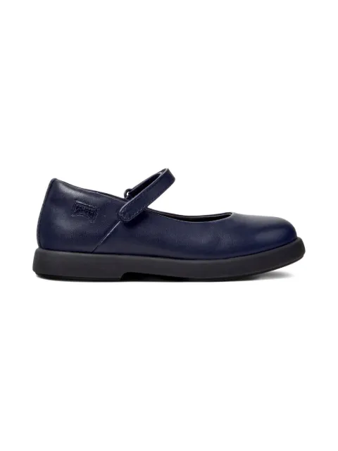 Camper Kids touch-strap leather ballerinas