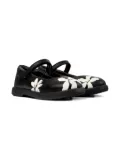 Camper Kids Duet Twins flower-print ballerinas - Black