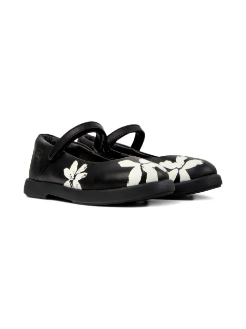 Camper Kids Duet Twins flower-print ballerinas