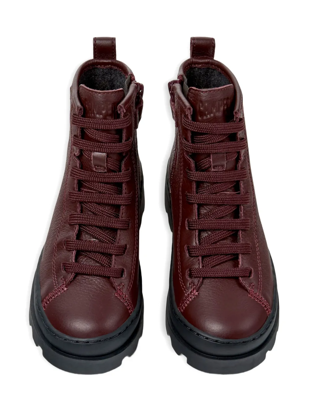 Camper Kids lace-up boots Red