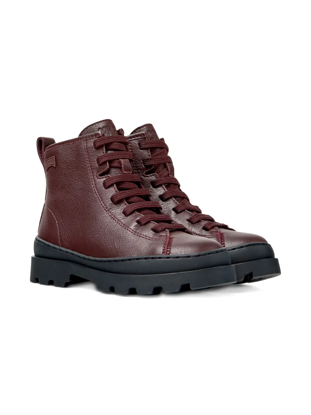 Camper Kids lace-up boots | Red | Image 1