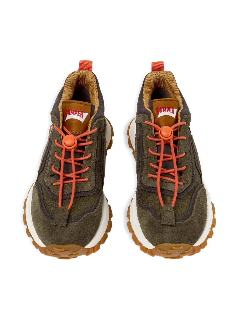 Camper Kids suede lace-up sneakers Green