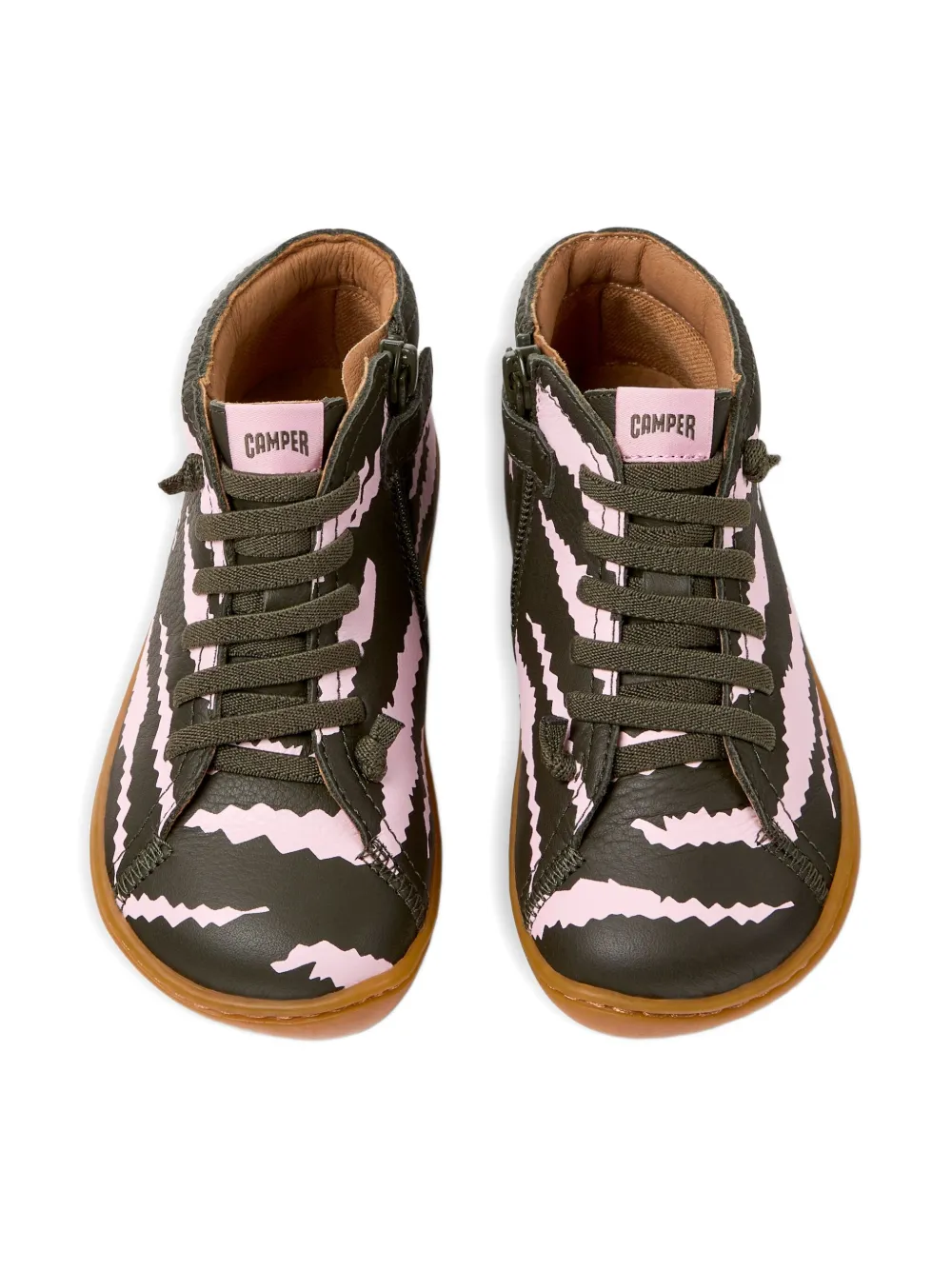 Camper Kids Sneakers met zebraprint Roze