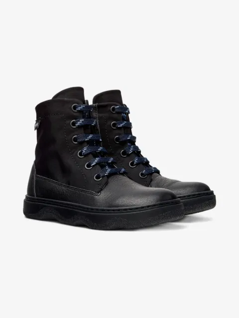 Camper Kids lace-up leather ankle boots