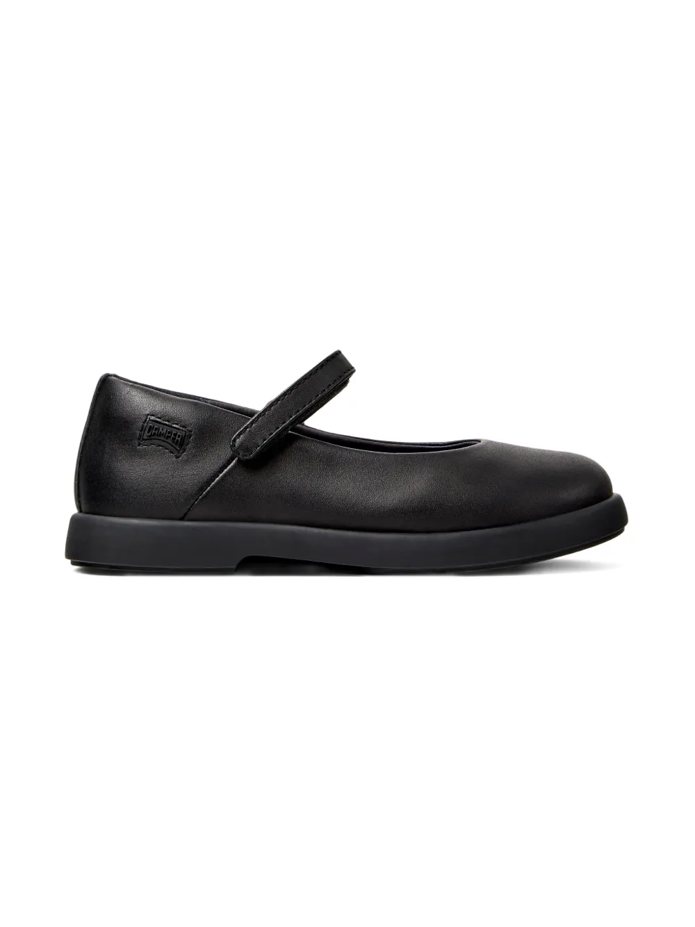 Camper Kids Duet leather ballerina shoes Black