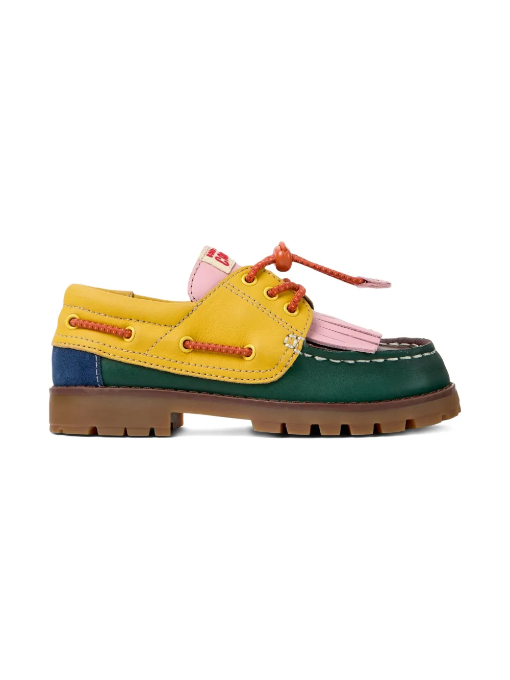 Camper Kids x Bobo Choses Twins leren loafers met franje - Veelkleurig