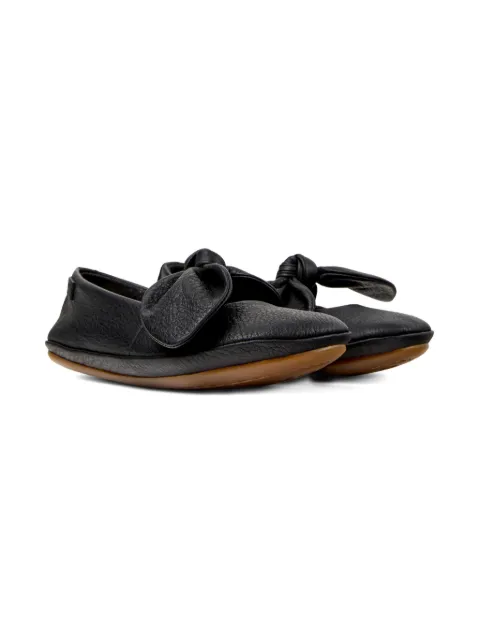 Camper Kids leather bow ballerinas