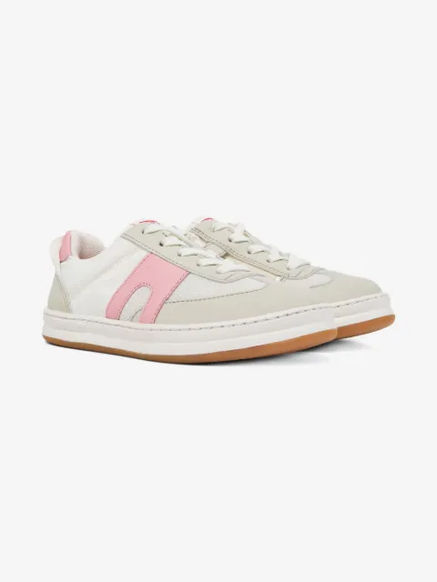 Camper Kids leather panel mesh sneakers