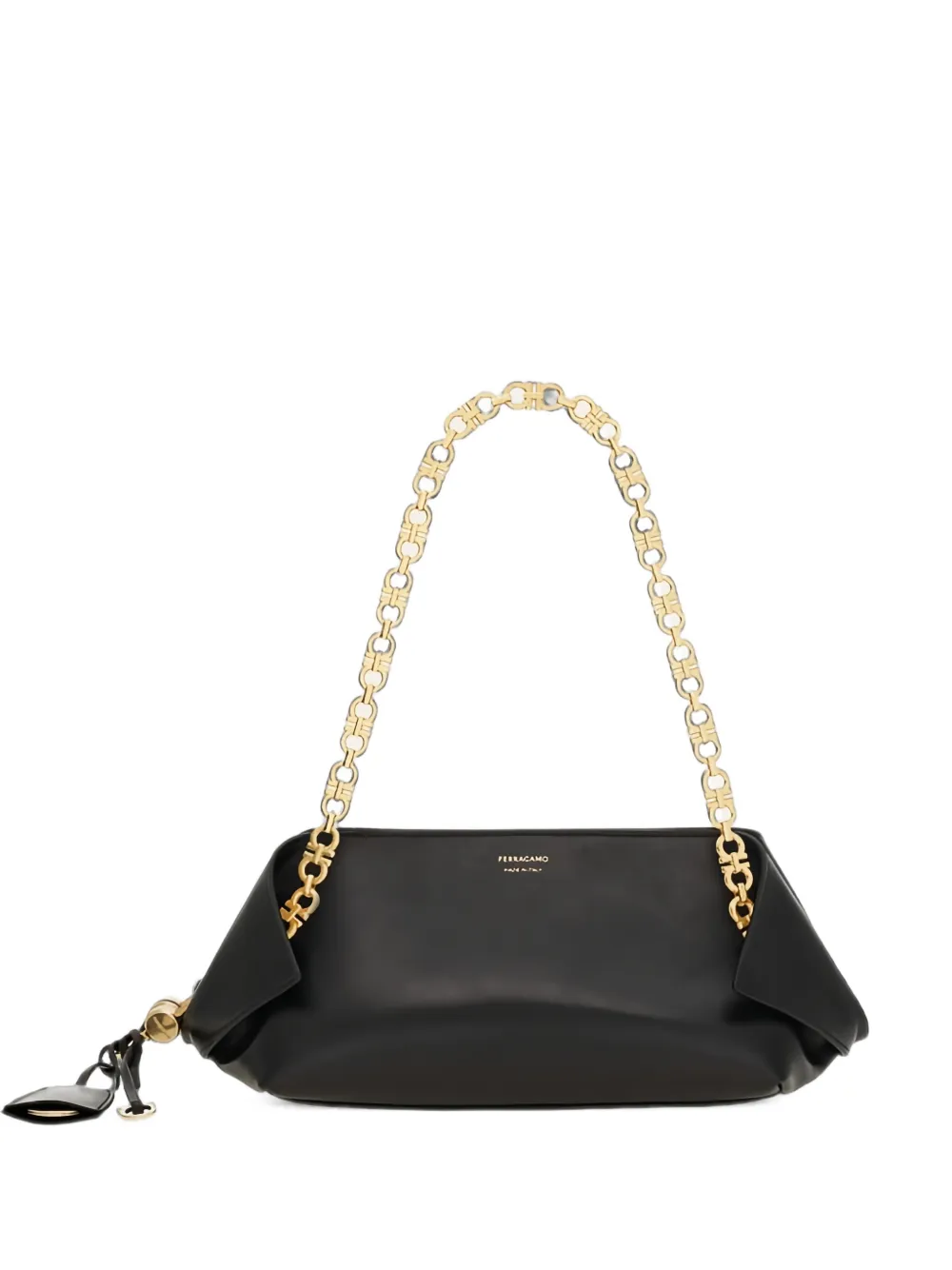 Ferragamo Gancini chain folded shoulder bag S