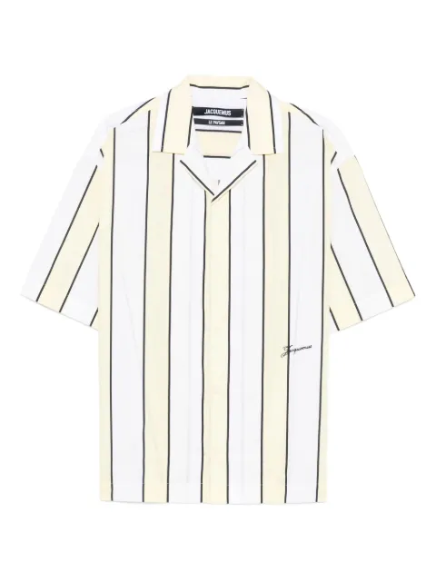Jacquemus Camisa mangas curtas com listra