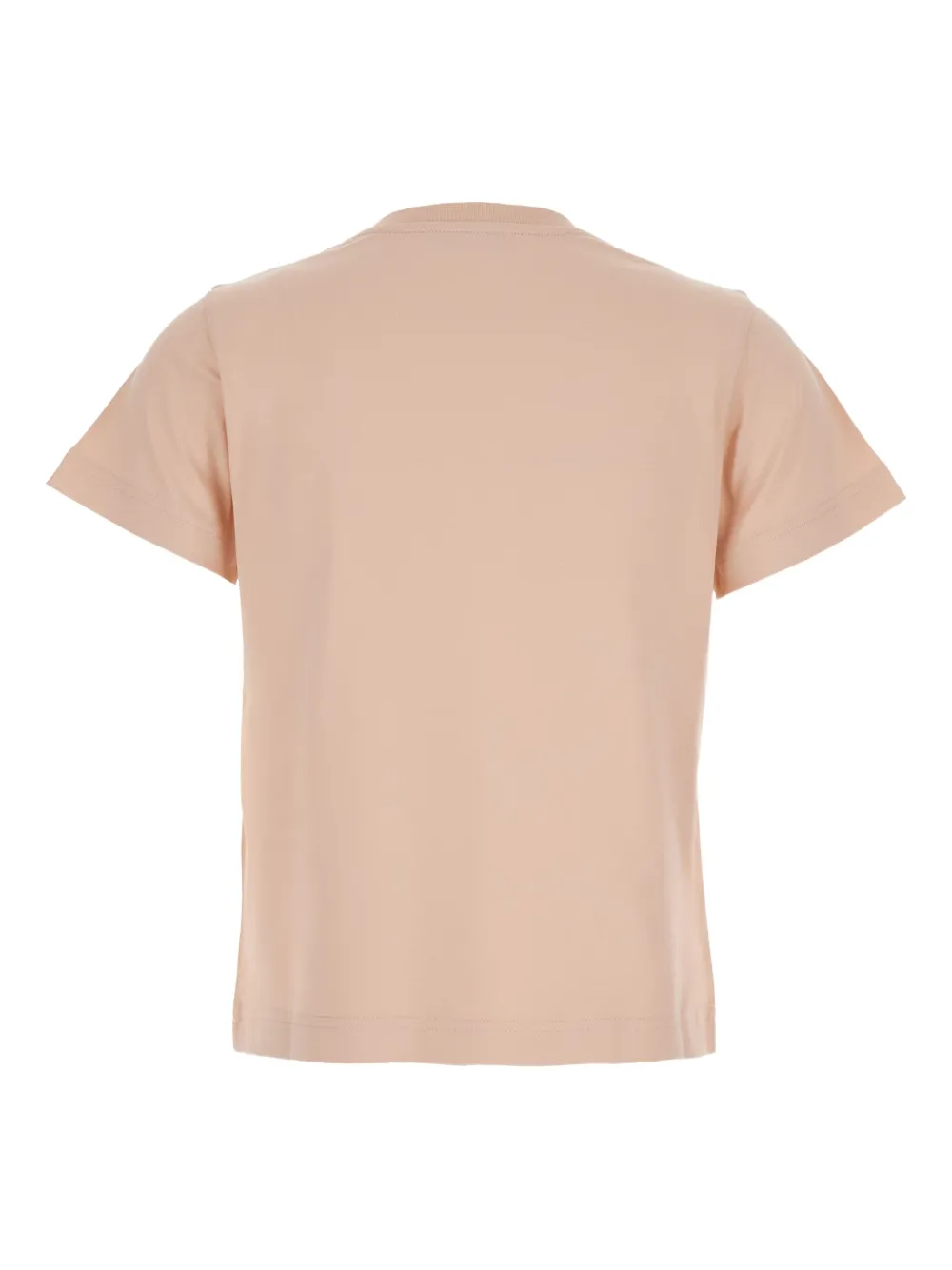 Moncler T-shirt met geborduurd hart Roze