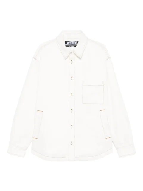 Jacquemus contrast-stitch shirt jacket