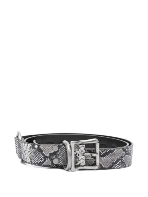 Martine Rose snakeskin-print buckle belt
