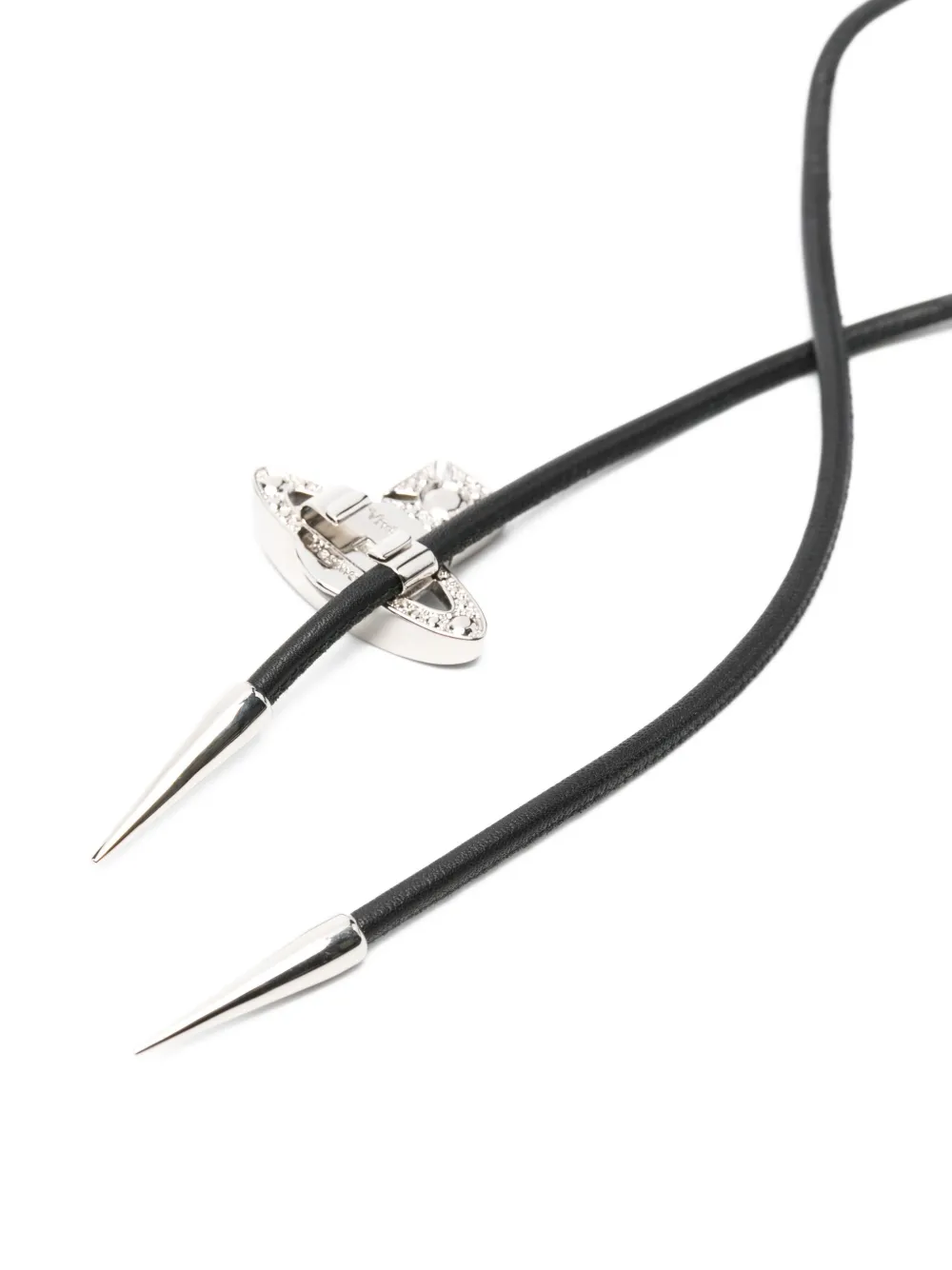 Vivienne Westwood Stropdas met hanger Zwart
