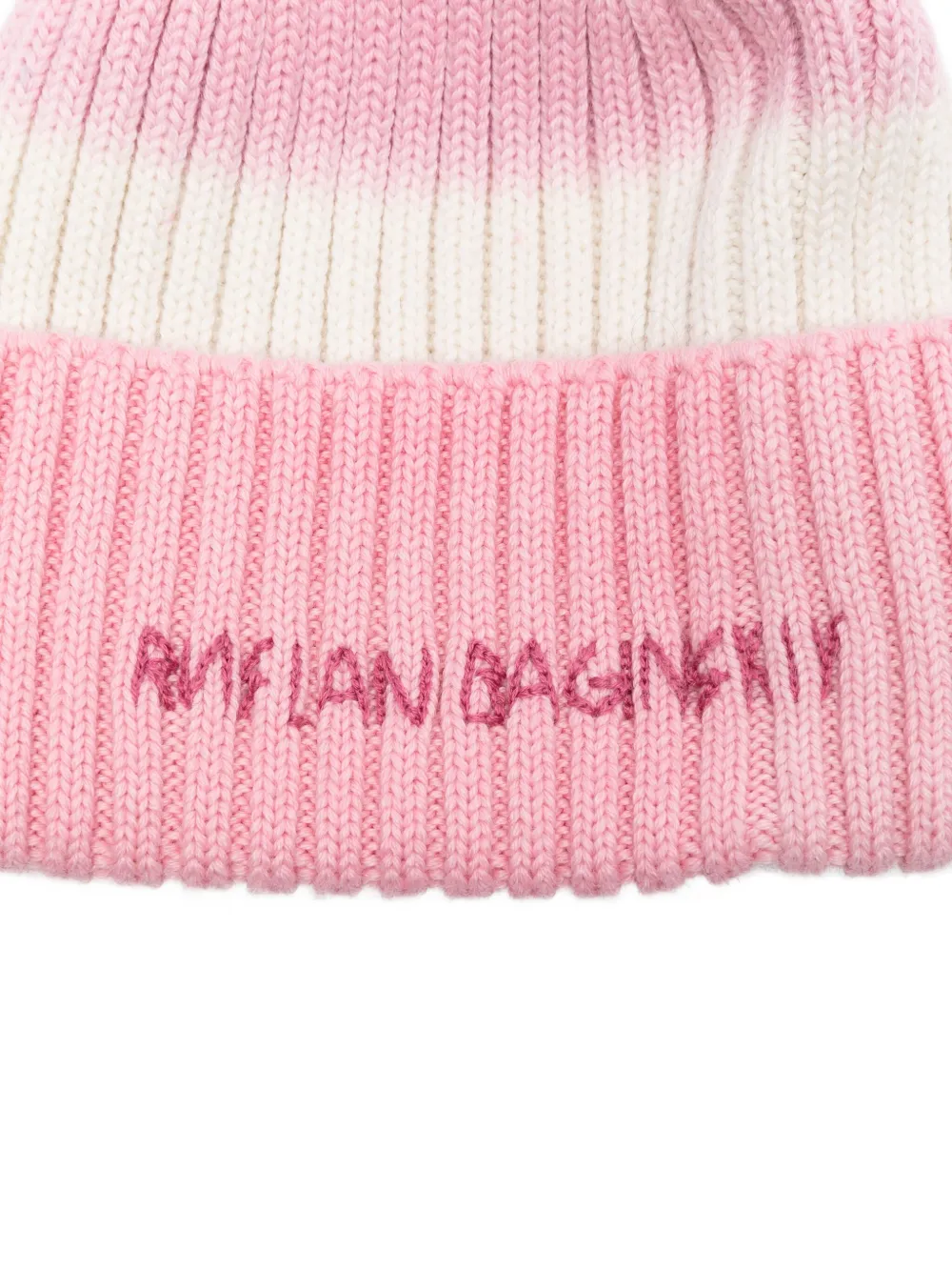 Ruslan Baginskiy ribbed beanie - Roze