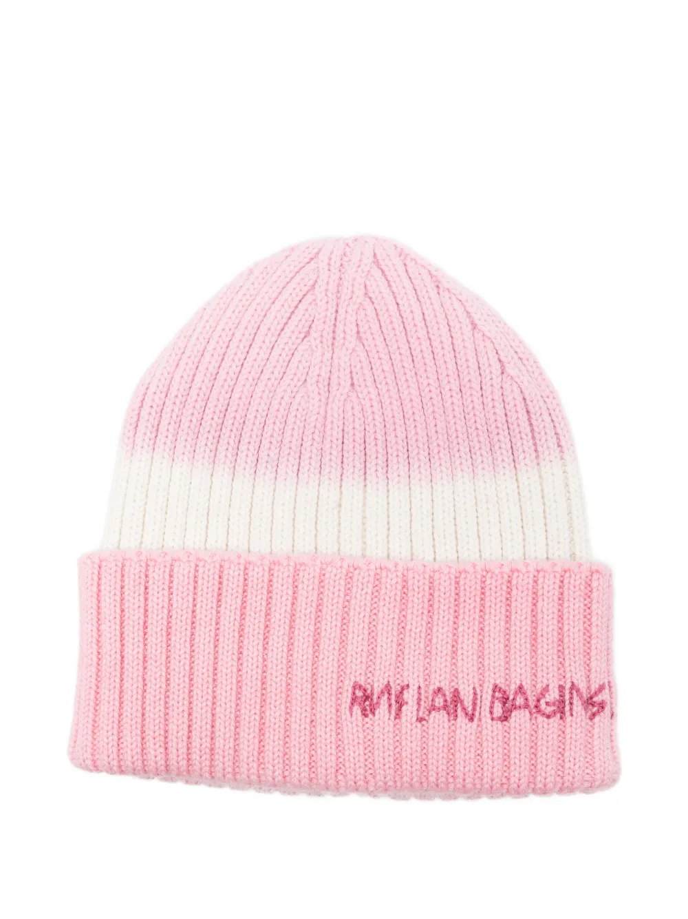 Ruslan Baginskiy ribbed beanie Roze