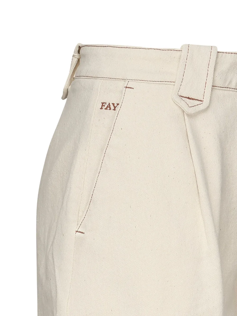 Fay High waist shorts Beige