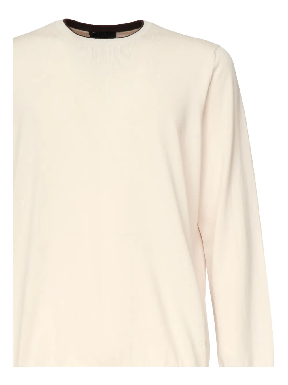 Fay Sweater met ronde hals Beige