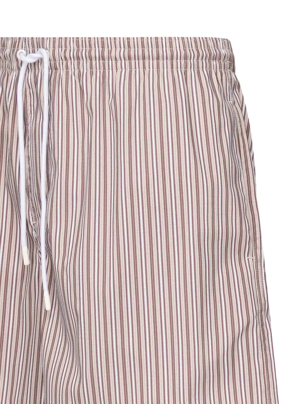 Loro Piana Gestreepte shorts met trekkoord Roze