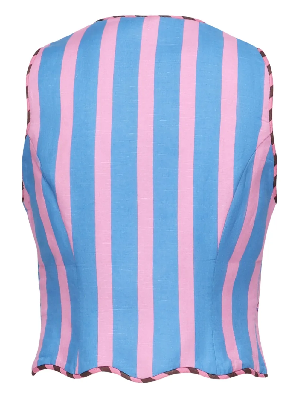 Celia B striped tie-front waistcoat | Waistcoats & Gilets | Image 2