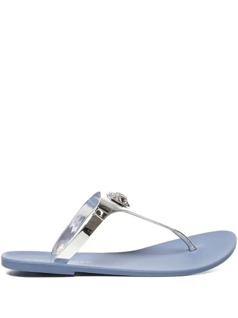 Kurt Geiger London 로고 디테일 T바 플립플랍