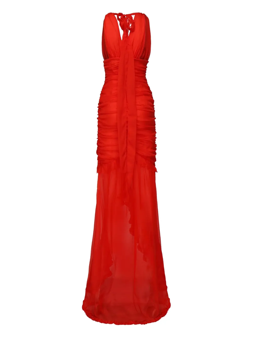 For Love And Lemons Kayta maxi-jurk met ruches - Rood
