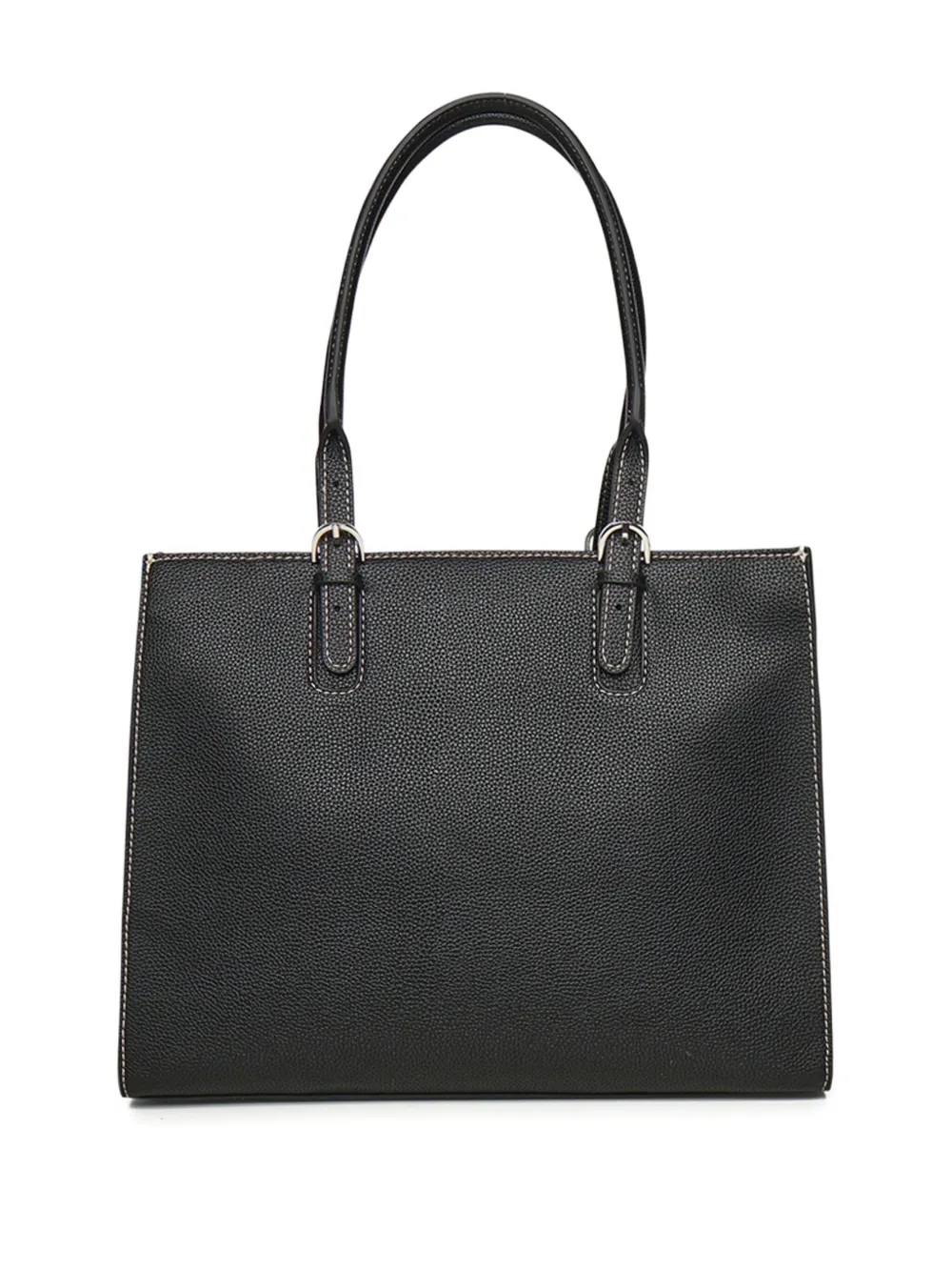 Armani Exchange logo-plaque shoulder bag Zwart