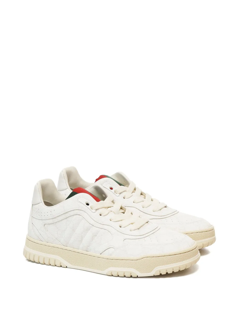 Gucci Re-Web leather sneakers White