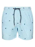 MC2 Saint Barth jellyfish-print drawstring swim shorts - Blue