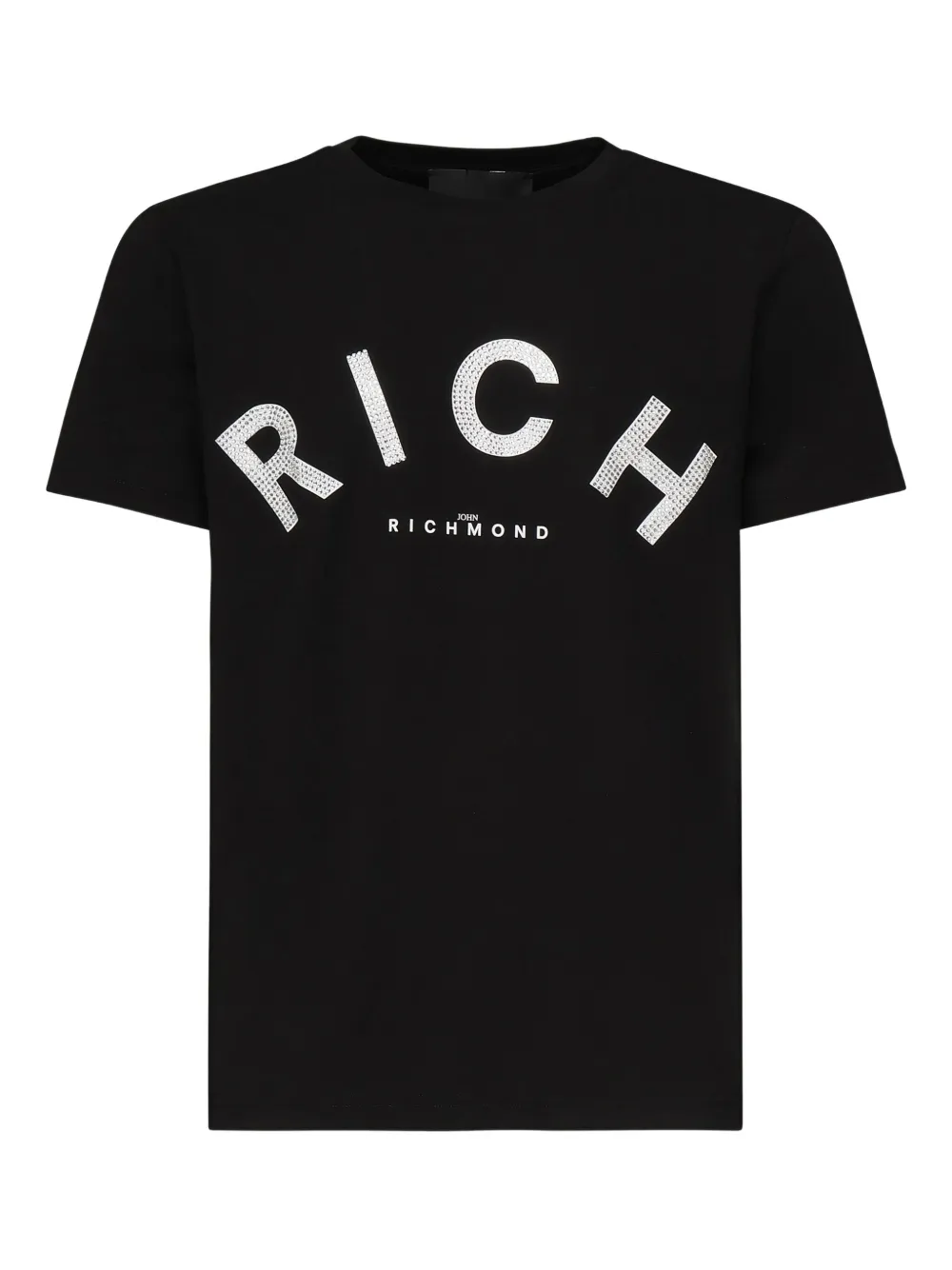John Richmond T-shirt met ronde hals Zwart