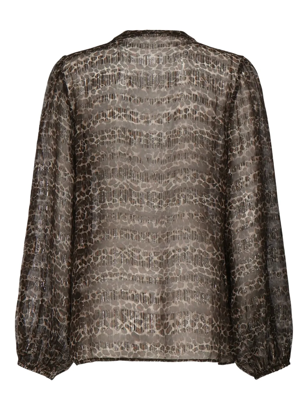 MC2 Saint Barth Blouse met lurex-detail Bruin