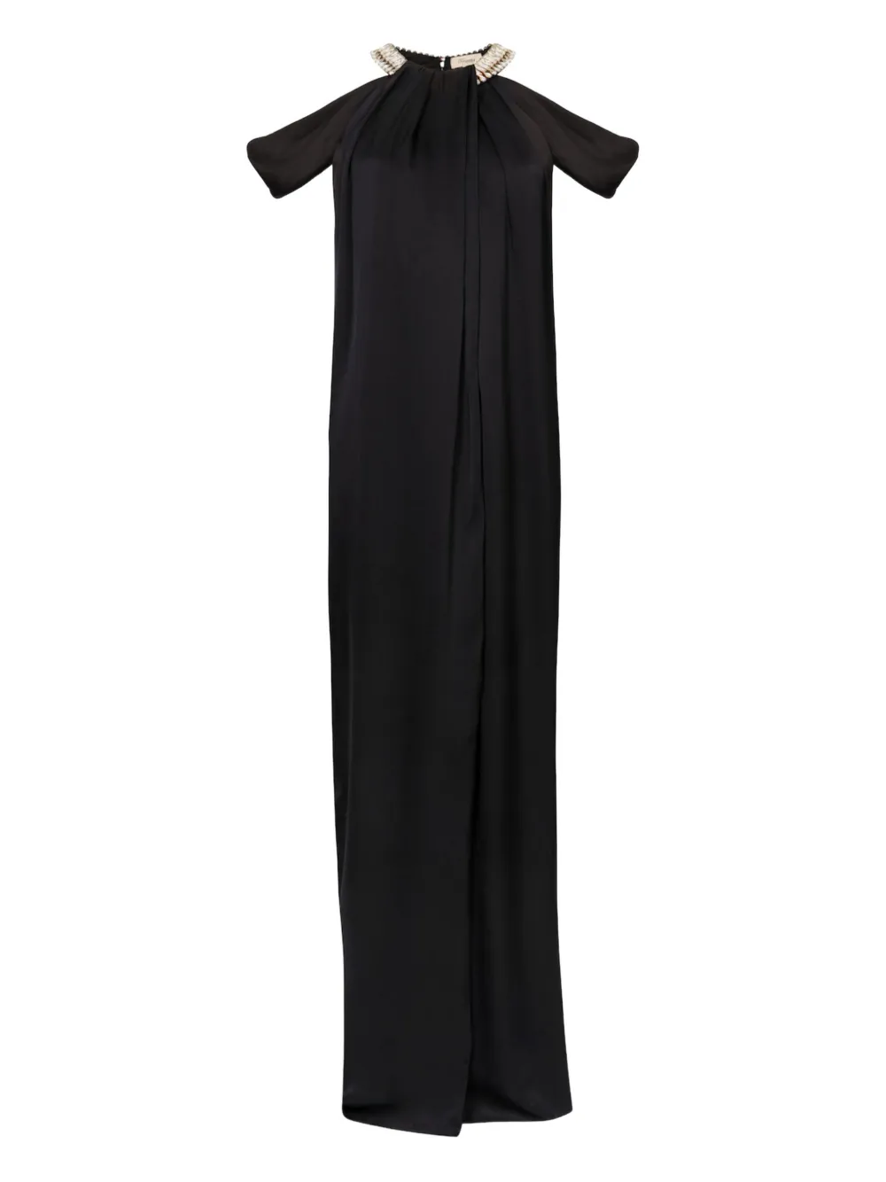 Temperley London Adalina embellished halter-neck maxi dress Zwart