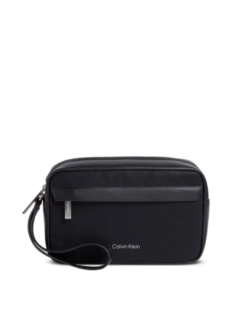 Calvin Klein embossed-monogram travel bag