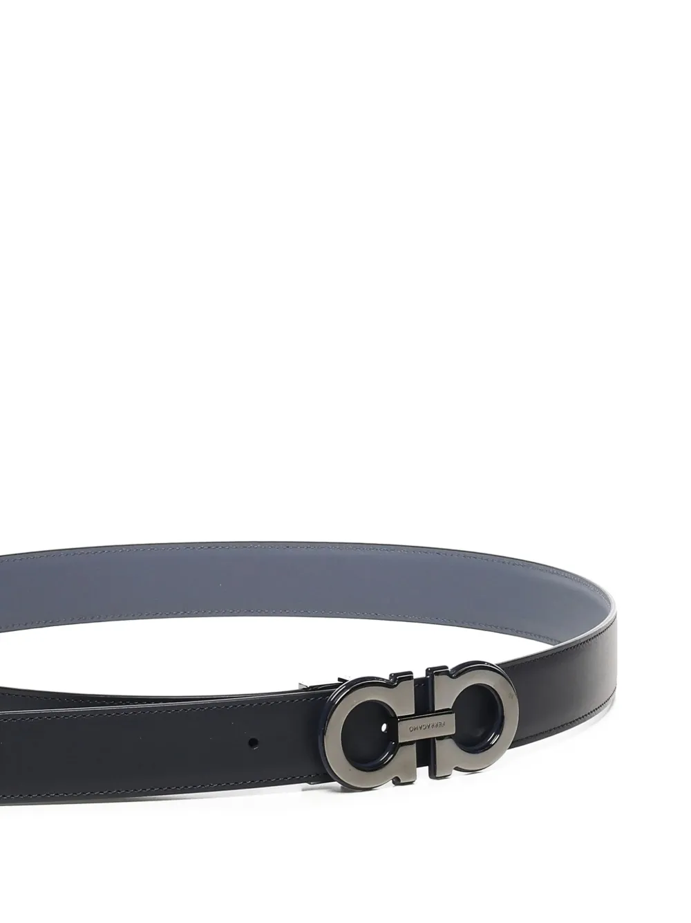 Ferragamo Gancini riem met logo gesp Blauw