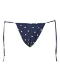 MC2 Saint Barth polka-dot tie-side bikini bottom - Blue