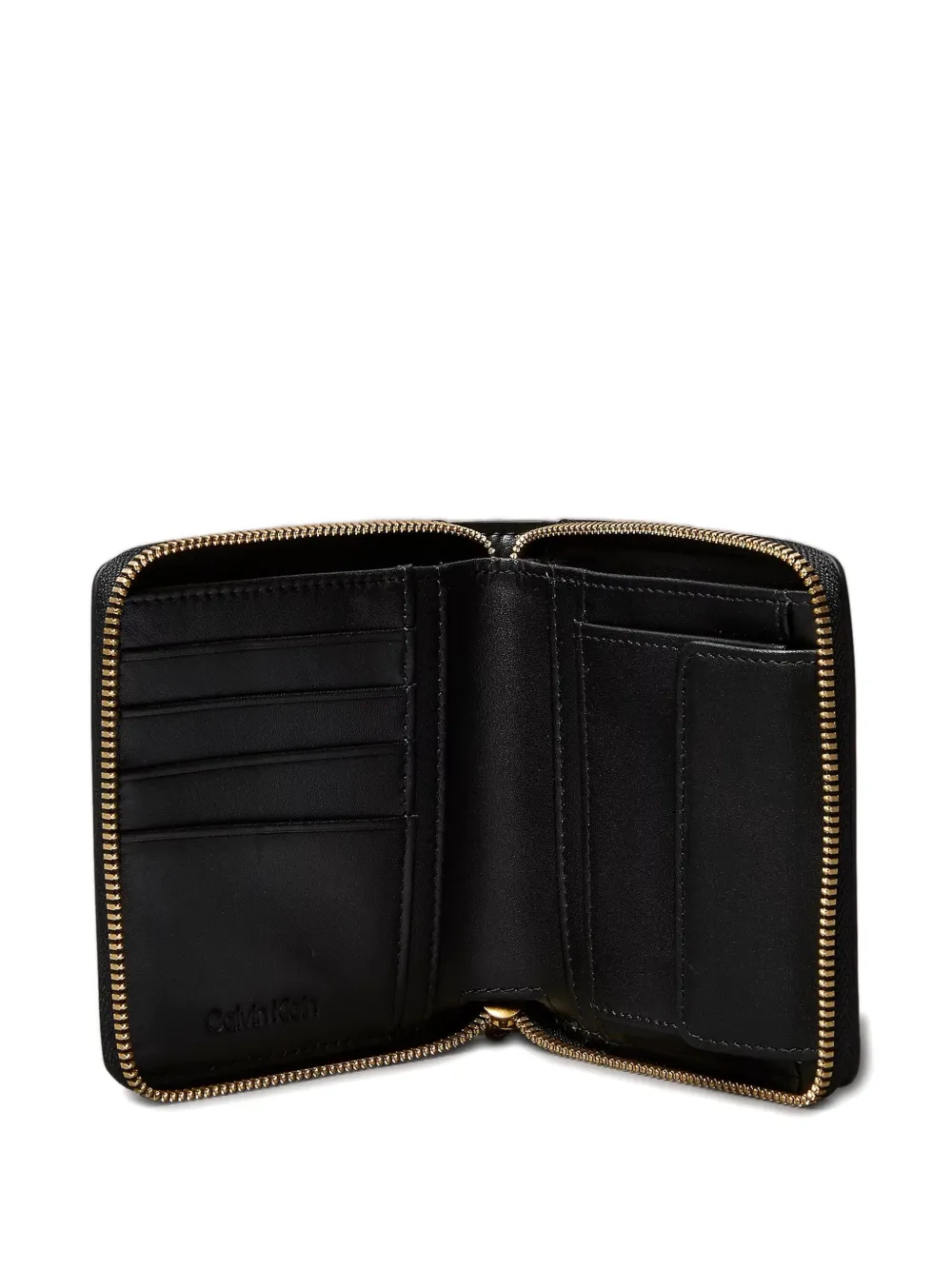 Calvin Klein Portemonnee met rits en logodetail Zwart