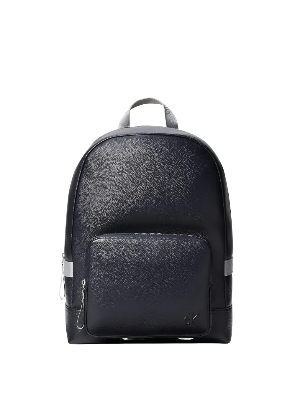 Calvin Klein Logo-detail Leather Backpack In Blue