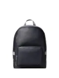 Calvin Klein logo-detail leather backpack - Blue
