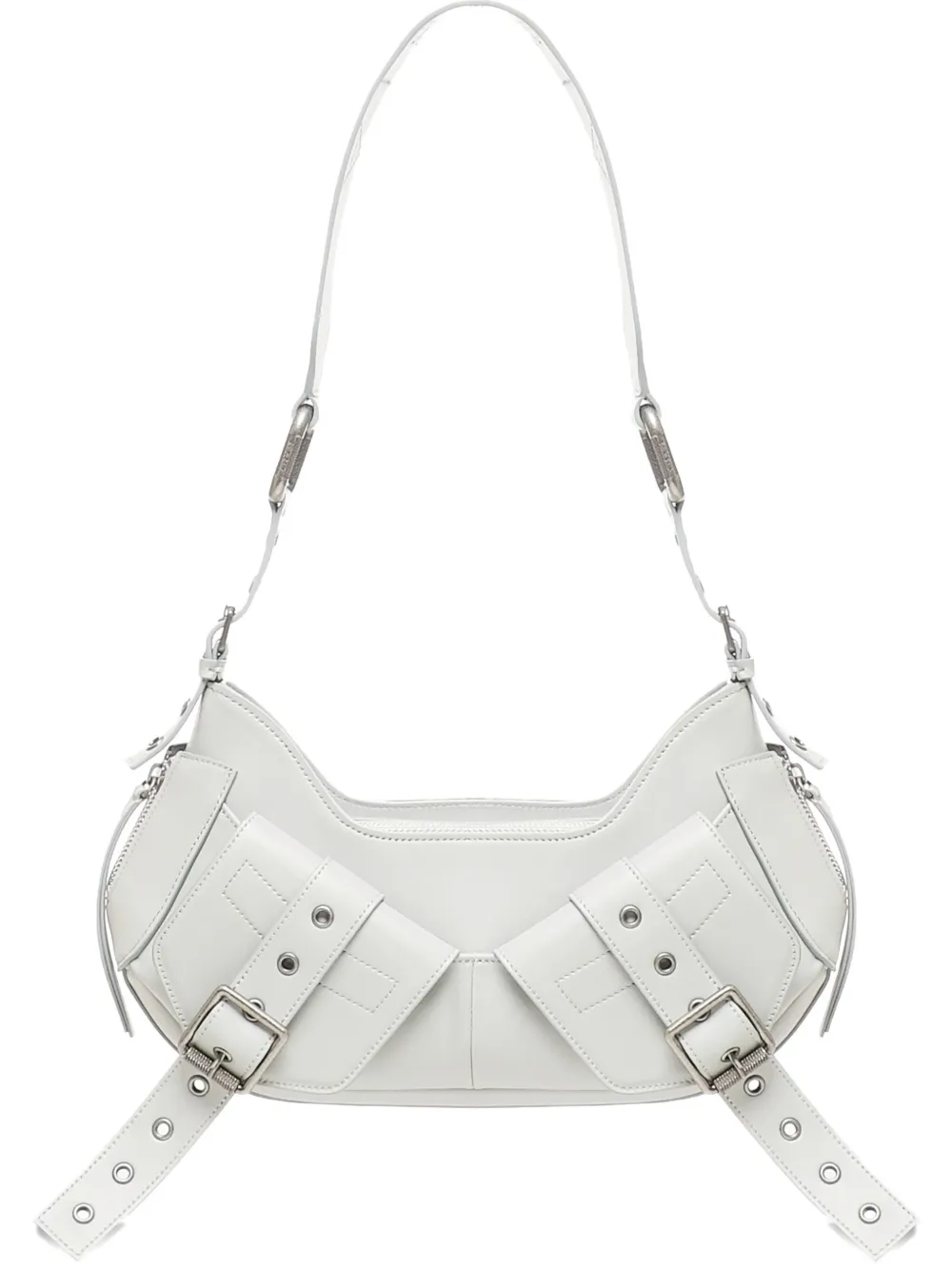 BIASIA buckle embellishment shoulder bag | White | Image 1