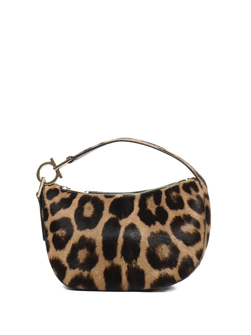 Ferragamo North-South Gancini-embellished shoulder bag Bruin