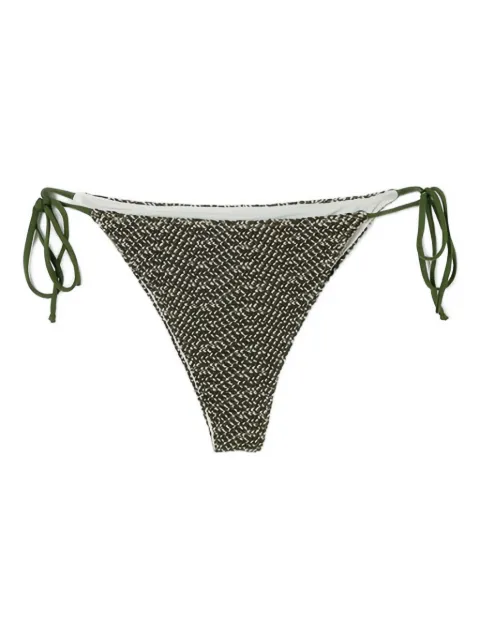 MC2 Saint Barth textured tie-side bikini bottom