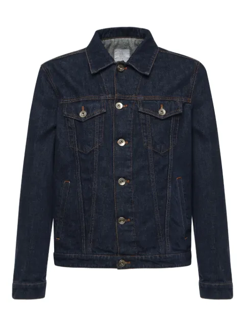 Eleventy button-fastening denim jacket