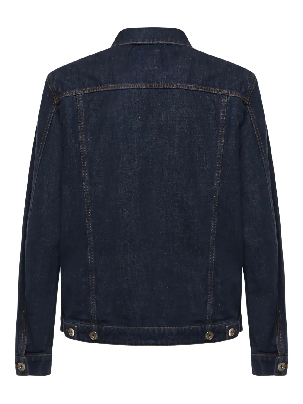 Eleventy button-fastening denim jacket Blauw