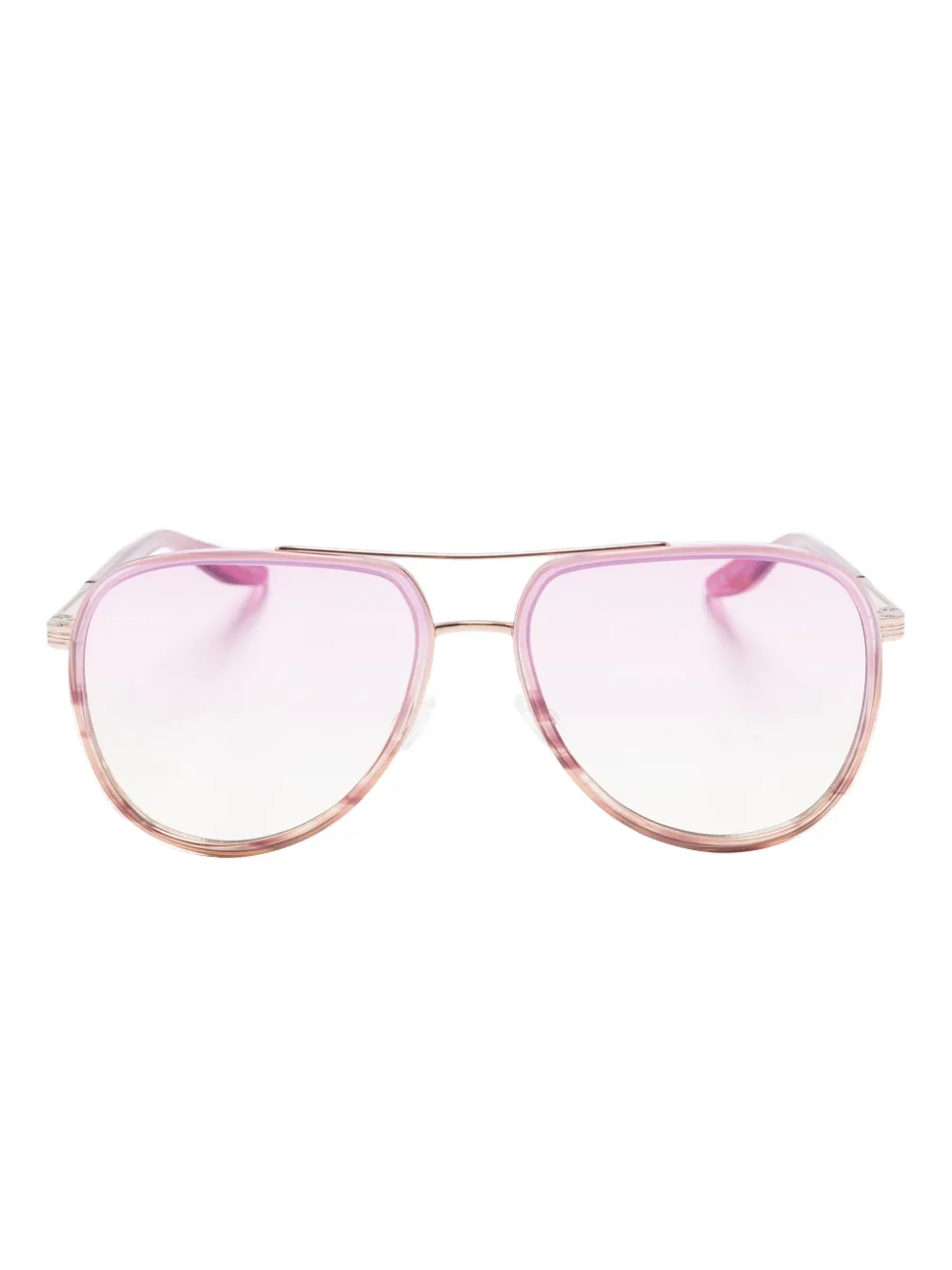 Barton Perreira Cani pilot-frame sunglasses - ピンク Barton Perreira Cani pilot-frame sunglasses - ピンク